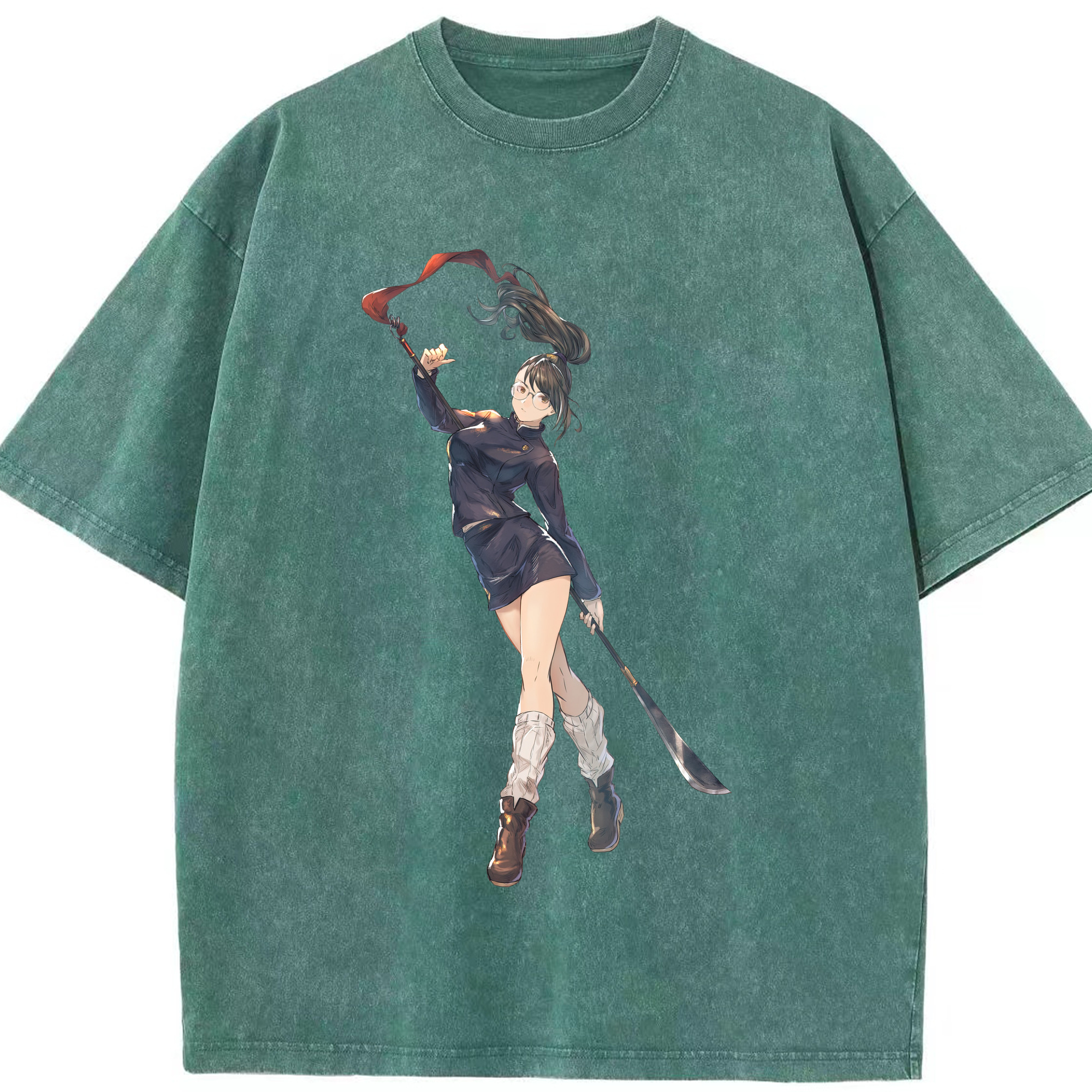 （画像用） 呪術廻戦 Jujutsu Kaisen 綿100% ヴィンテージ風 半袖Tシャツ（フロントプリント）